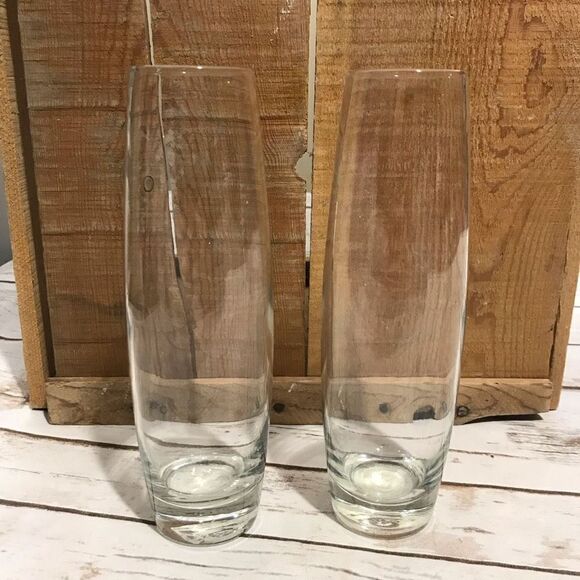 Libbey Bud Vases 2‎ Clear Glass - Picture 5 of 14